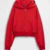 Sudadera con capucha oversize de felpa Vintagesoft con cremallera en cuña