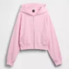 Sudadera con capucha oversize de felpa Vintagesoft con cremallera en cuña