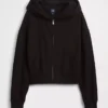 Sudadera con capucha oversize de felpa Vintagesoft con cremallera en cuña