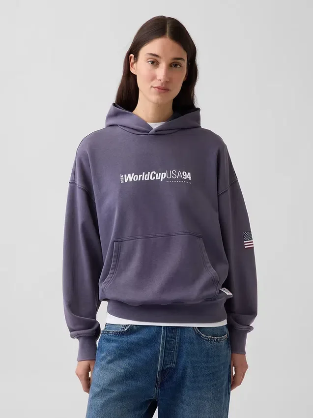 Sudadera con capucha oversize de felpa Vintagesoft de la Copa Mundial de la FIFA™