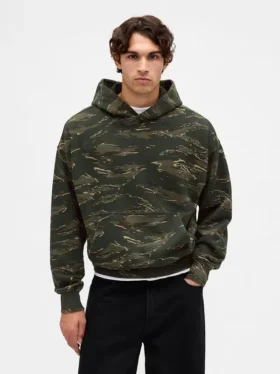 Sudadera con capucha oversize de peso grueso para adulto