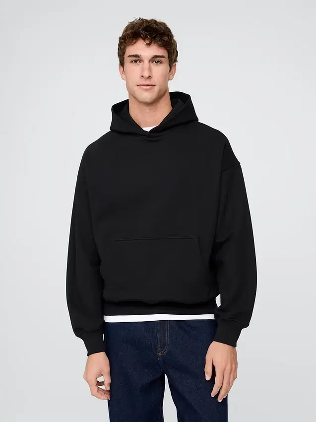 Sudadera con capucha oversize de peso grueso para adulto
