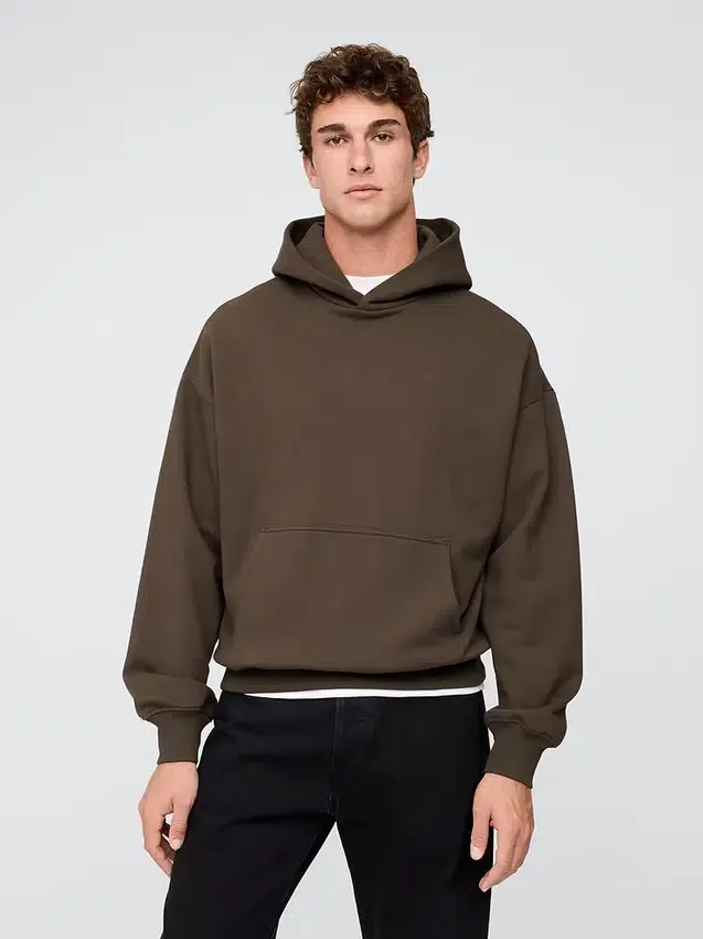 Sudadera con capucha oversize de peso grueso para adulto