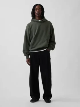 Sudadera con capucha oversize de peso grueso para adulto