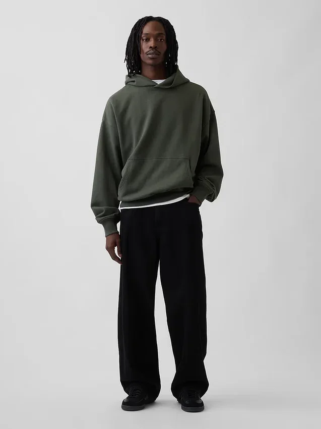 Sudadera con capucha oversize de peso grueso para adulto