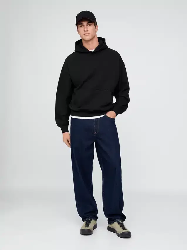 Sudadera con capucha oversize de peso grueso para adulto