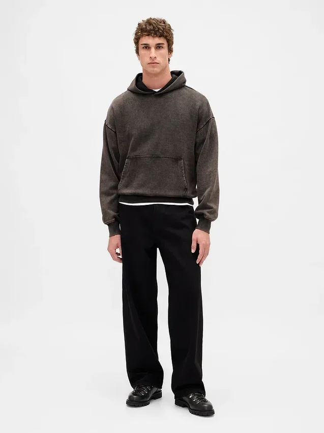 Sudadera con capucha oversize de peso grueso para adulto