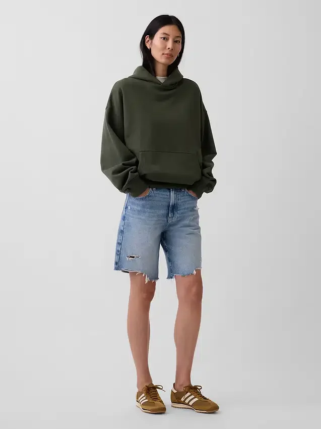 Sudadera con capucha oversize de peso grueso para adulto