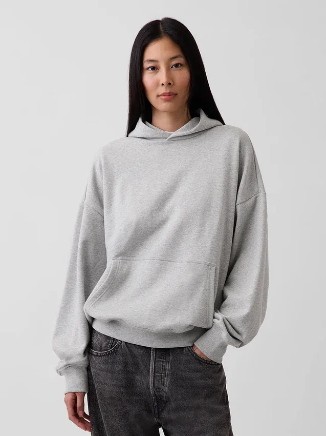 Sudadera con capucha oversize de peso grueso para adulto