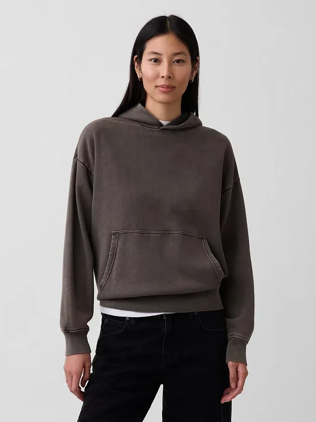 Sudadera con capucha oversize de peso grueso para adulto