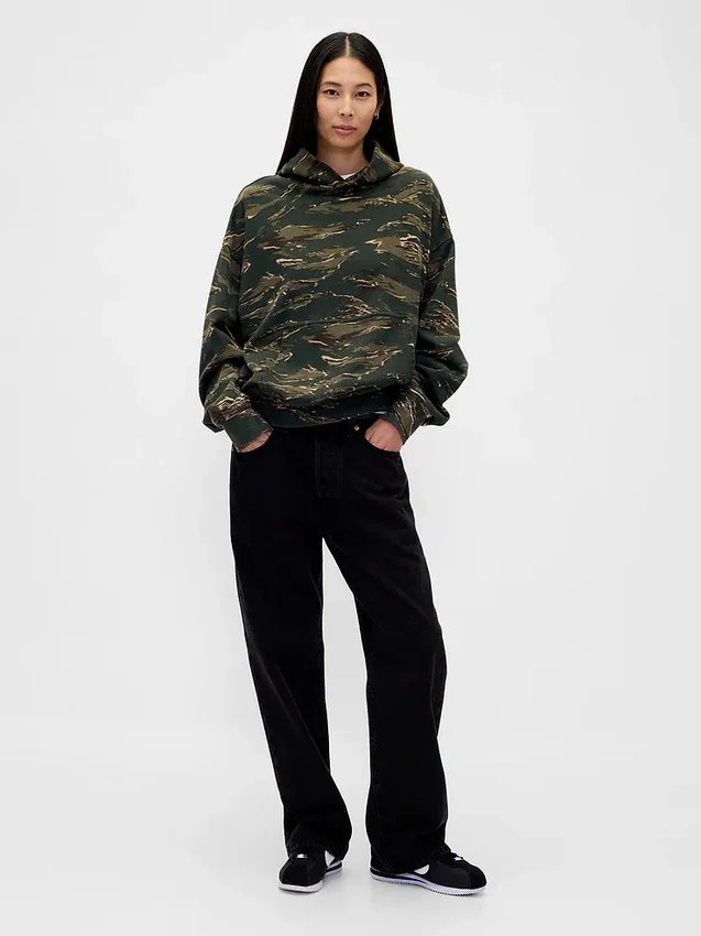 Sudadera con capucha oversize de peso grueso para adulto