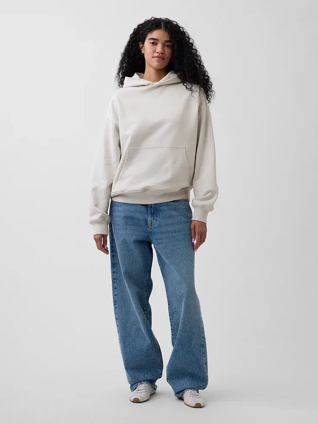 Sudadera con capucha oversize de peso grueso para adulto
