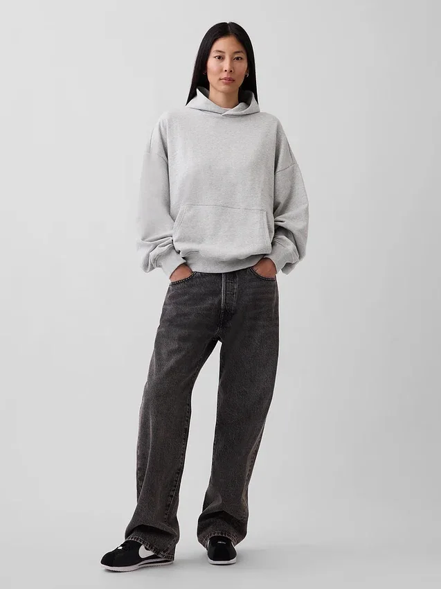 Sudadera con capucha oversize de peso grueso para adulto