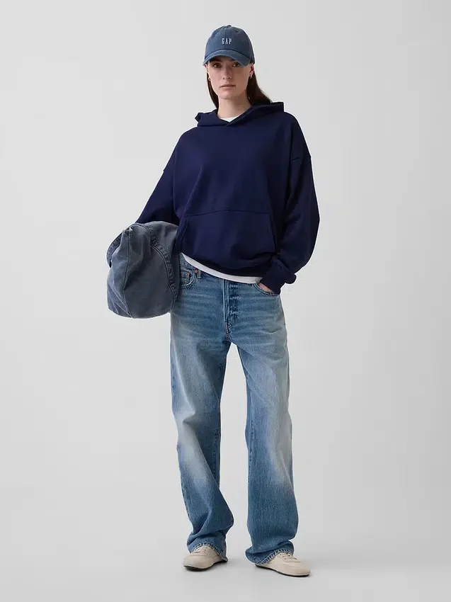 Sudadera con capucha oversize de peso grueso para adulto