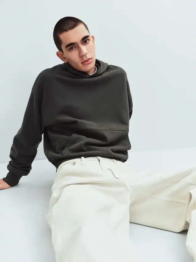 Sudadera con capucha oversize de peso grueso para adulto