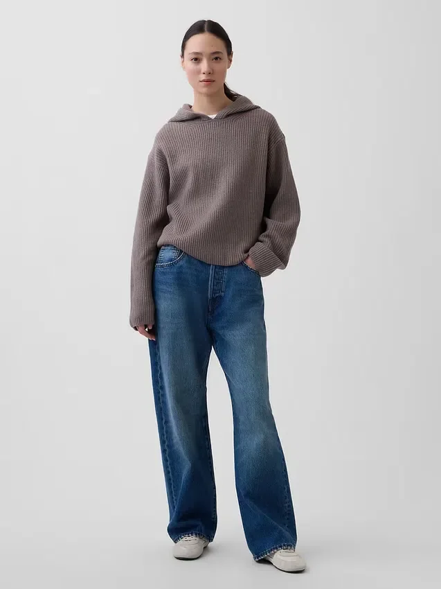 Sudadera con capucha oversize de punto Shaker de CashSoft