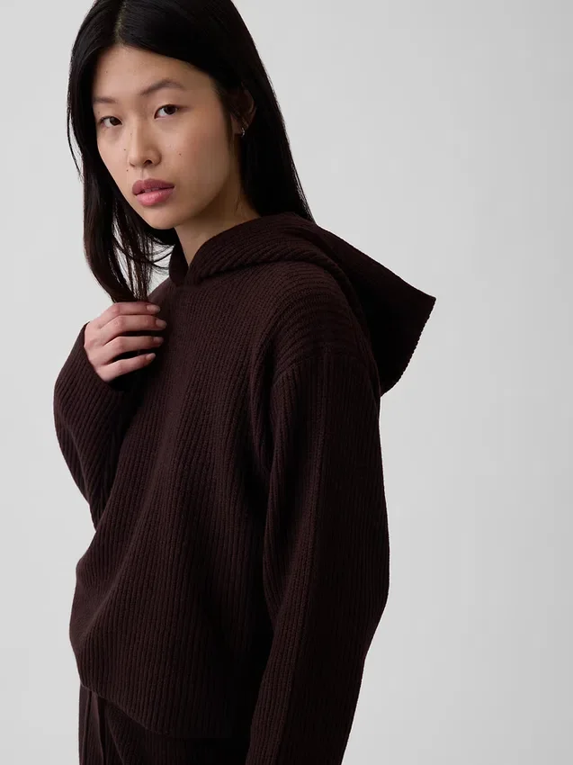 Sudadera con capucha oversize de punto Shaker de CashSoft