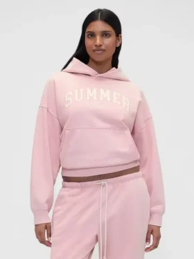 Sudadera con capucha oversize de tejido grueso y logotipo de GAP × Summer Fridays
