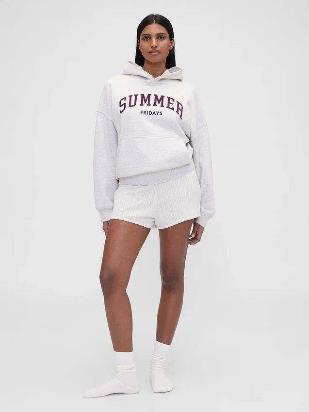 Sudadera con capucha oversize de tejido grueso y logotipo de GAP × Summer Fridays