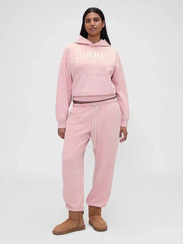 Sudadera con capucha oversize de tejido grueso y logotipo de GAP × Summer Fridays