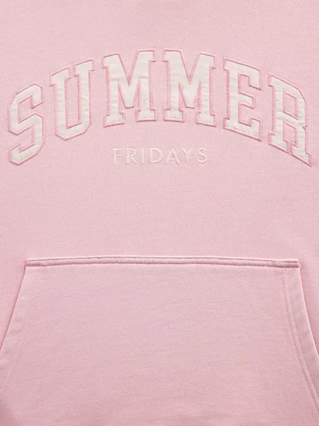 Sudadera con capucha oversize de tejido grueso y logotipo de GAP × Summer Fridays