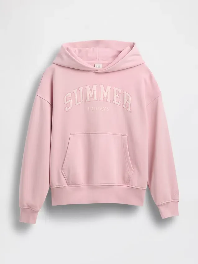 Sudadera con capucha oversize de tejido grueso y logotipo de GAP × Summer Fridays