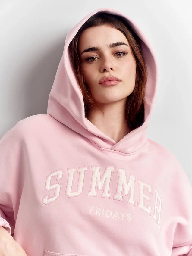 Sudadera con capucha oversize de tejido grueso y logotipo de GAP × Summer Fridays