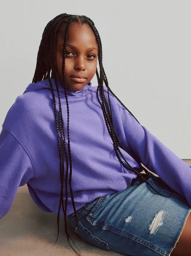 Sudadera con capucha oversize «Vintagesoft» para niños