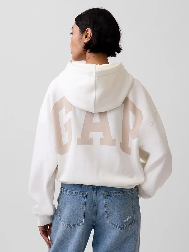 Sudadera con capucha oversize y logo Vintagesoft