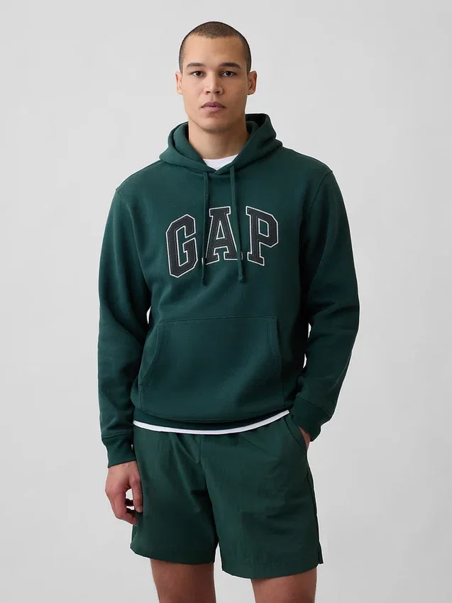 Sudadera con capucha para adulto Vintagesoft Arch Logo