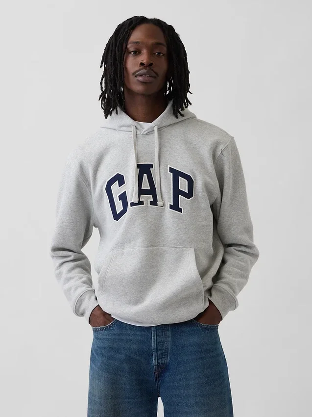 Sudadera con capucha para adulto Vintagesoft Arch Logo