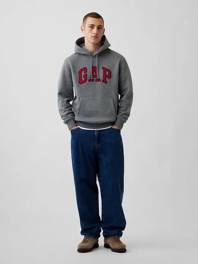 Sudadera con capucha para adulto Vintagesoft Arch Logo