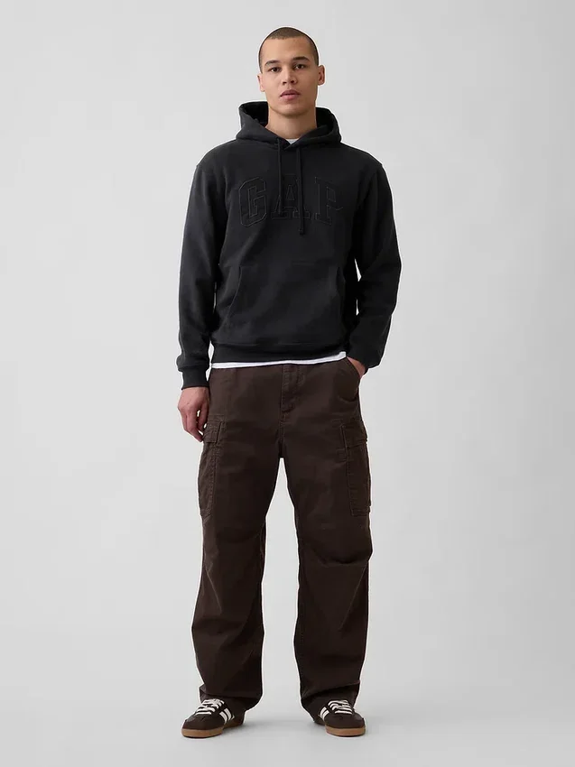 Sudadera con capucha para adulto Vintagesoft Arch Logo