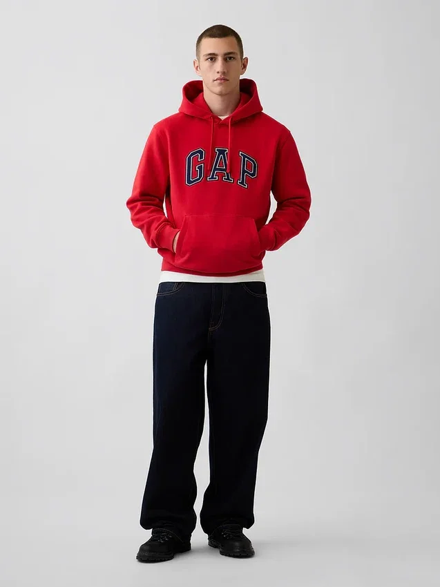 Sudadera con capucha para adulto Vintagesoft Arch Logo