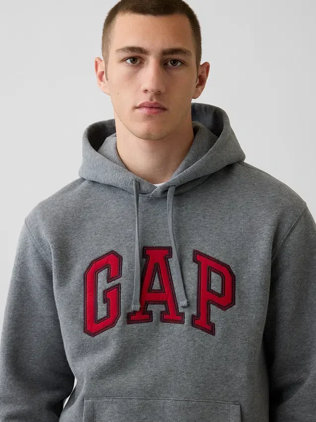 Sudadera con capucha para adulto Vintagesoft Arch Logo