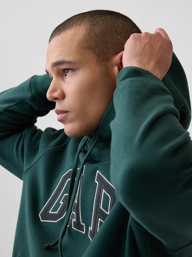 Sudadera con capucha para adulto Vintagesoft Arch Logo