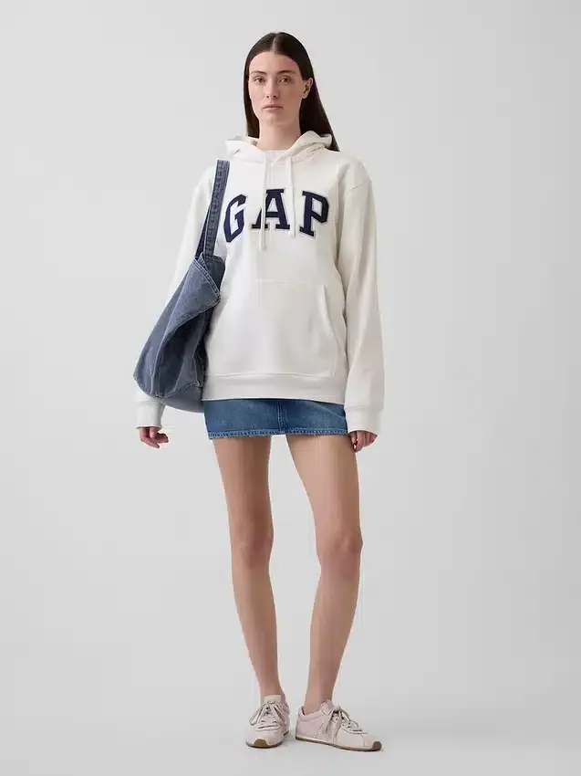 Sudadera con capucha para adulto Vintagesoft Arch Logo