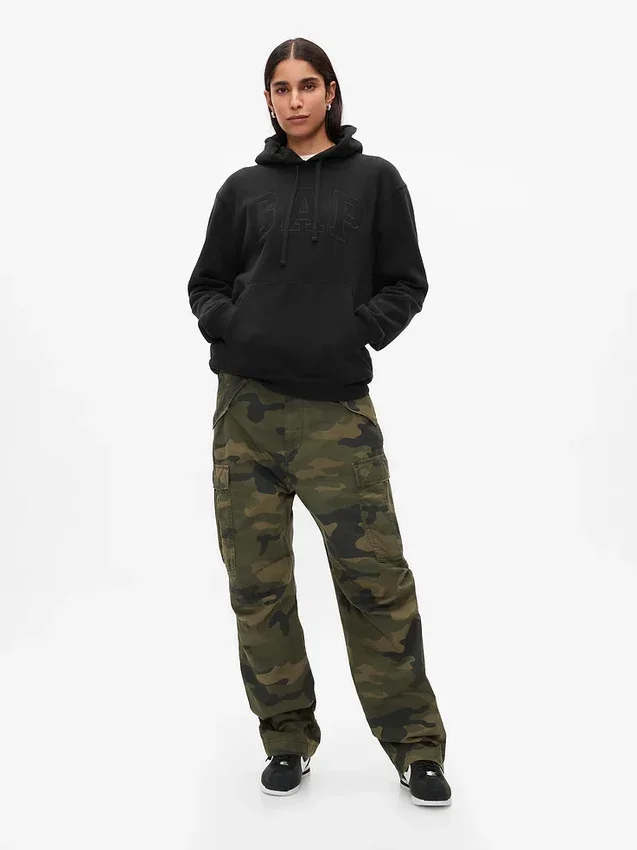 Sudadera con capucha para adulto Vintagesoft Arch Logo