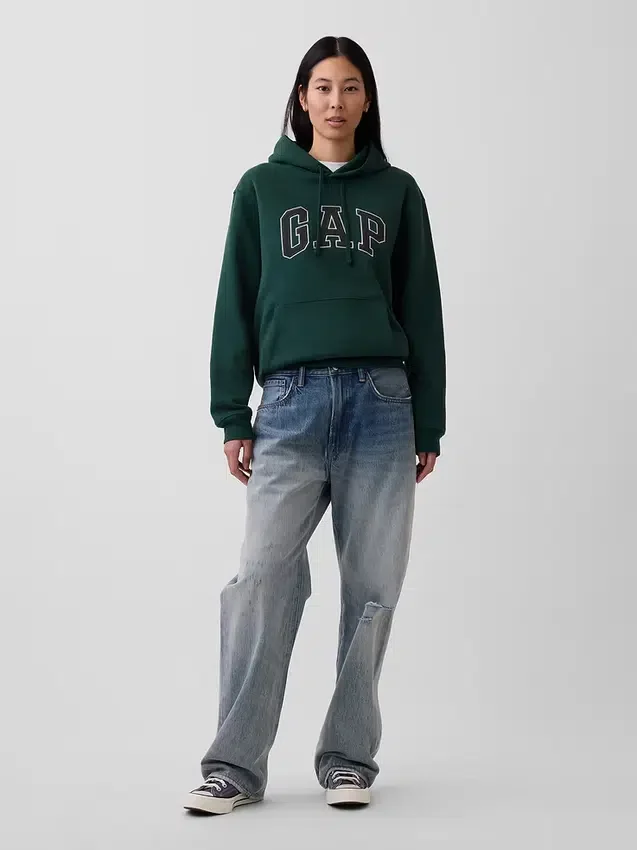 Sudadera con capucha para adulto Vintagesoft Arch Logo