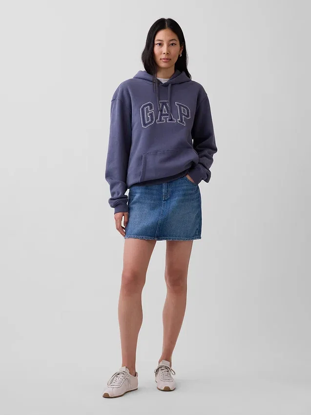 Sudadera con capucha para adulto Vintagesoft Arch Logo
