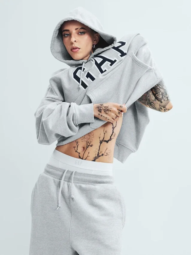 Sudadera con capucha para adulto Vintagesoft Arch Logo