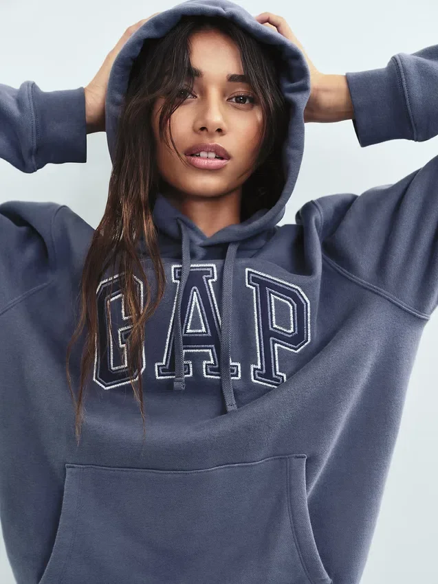 Sudadera con capucha para adulto Vintagesoft Arch Logo