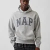 Sudadera con capucha para adulto Vintagesoft con logotipo en felpa