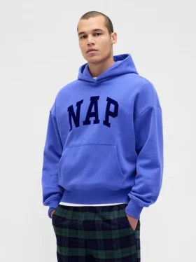 Sudadera con capucha para adulto Vintagesoft con logotipo en felpa