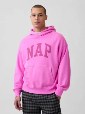 Sudadera con capucha para adulto Vintagesoft con logotipo en felpa