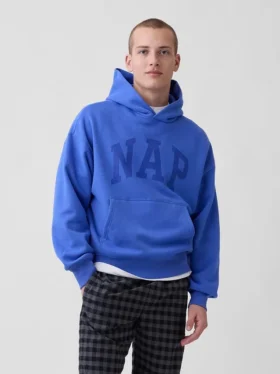 Sudadera con capucha para adulto Vintagesoft con logotipo en felpa