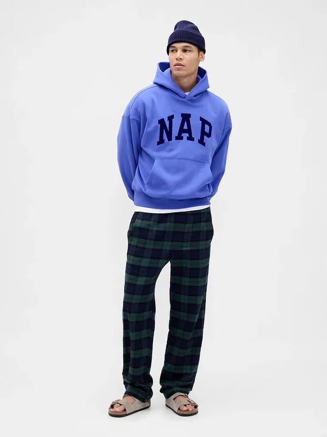 Sudadera con capucha para adulto Vintagesoft con logotipo en felpa