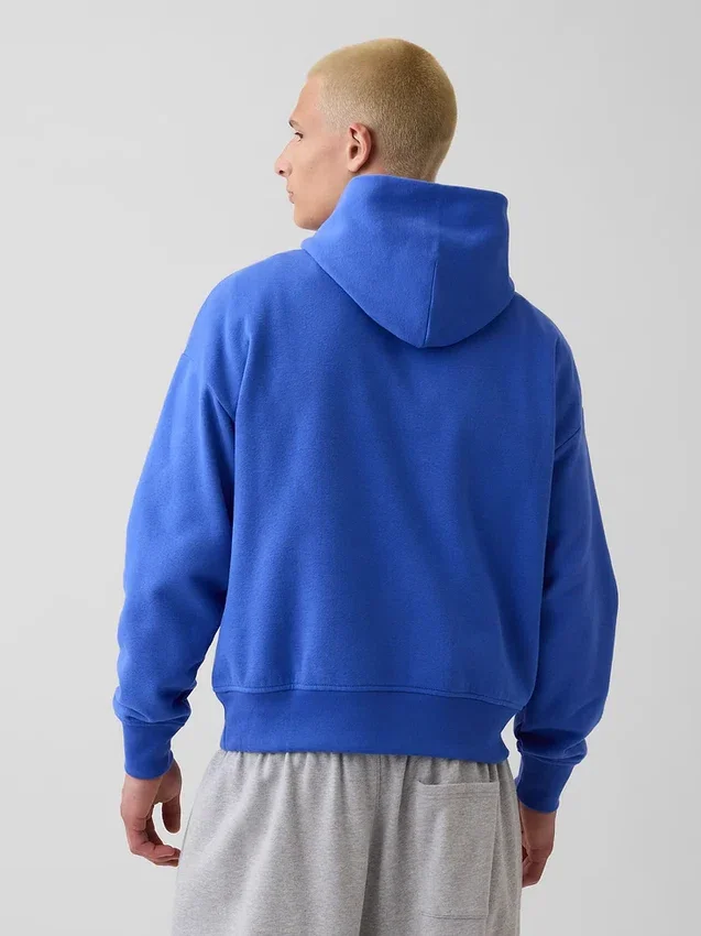 Sudadera con capucha para adulto Vintagesoft con logotipo en felpa