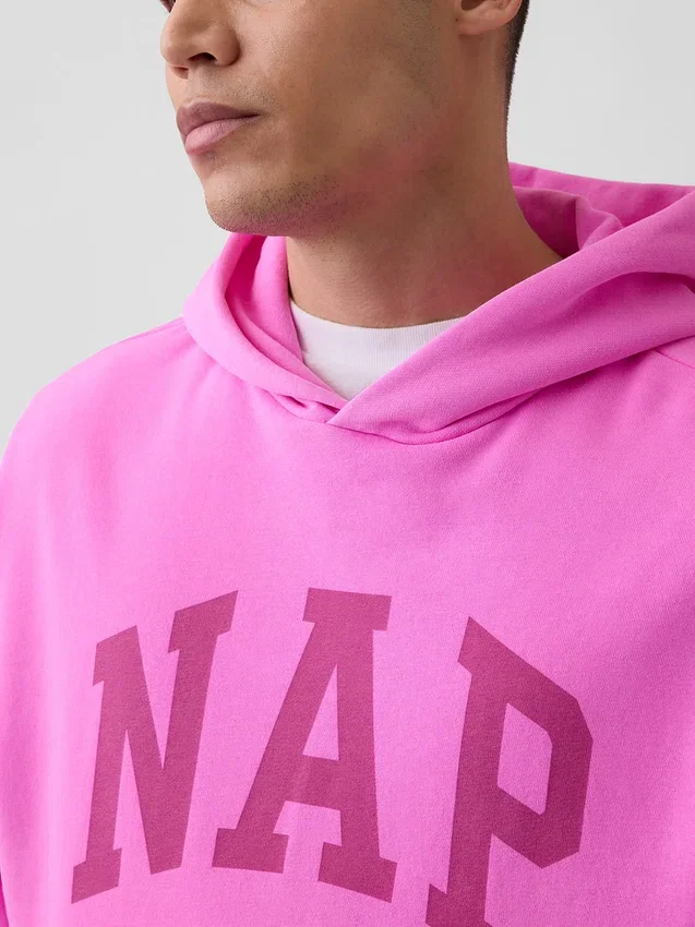 Sudadera con capucha para adulto Vintagesoft con logotipo en felpa