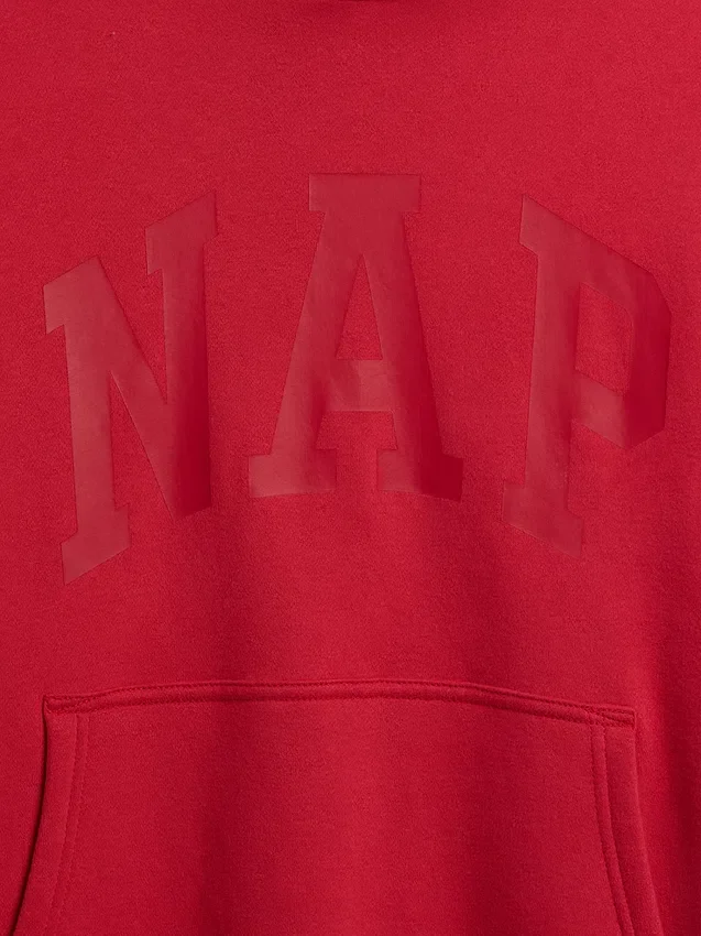 Sudadera con capucha para adulto Vintagesoft con logotipo en felpa